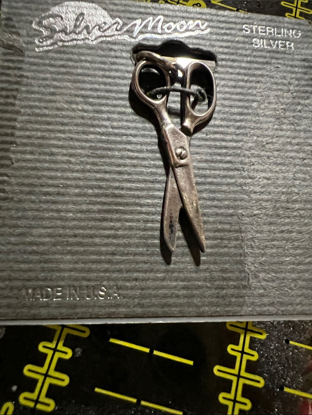 Vintage Silver Moon Brand Sterling Silver Scissor Charm